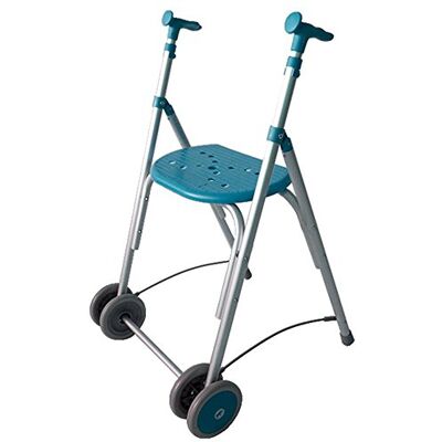 FORTA Walker Rollator Alluminio Pieghevole Regolabile in altezza Colore smeraldo FORTA Walker Rollator Alluminio Pieghevole Regolabile in altezza Colore smeraldo