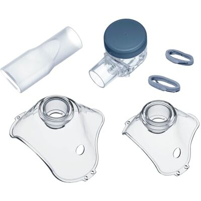 Beurer IH 49 Yearpack, set di ricambio completo con maschera per adulti e bambini, nebulizzatore a rete con serbatoio per farmaci, boccaglio, accessori per l'inalatore IH 49, disinfettabile Beurer IH 49 Yearpack, set di ricambio completo con maschera per adulti e bambini, nebulizzatore a rete con serbatoio per farmaci, boccaglio, accessori per l'inalatore IH 49, disinfettabile