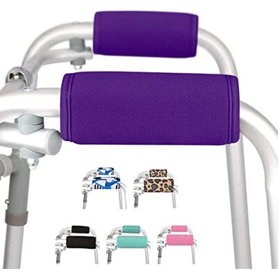 supregear Walker Impugnature Imbottite, 2 Confezioni Morbidi Comodi Cuscini Manopole Imbottite per Walker Stampella, Sedia a Rotelle, Accessorio per La Mobilità Traspirante Antiscivolo, Viola supregear Walker Impugnature Imbottite, 2 Confezioni Morbidi Comodi Cuscini Manopole Imbottite per Walker Stampella, Sedia a Rotelle, Accessorio per La Mobilità Traspirante Antiscivolo, Viola