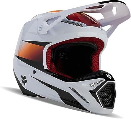 Fox V1 CASCO MOTOCROSS FLORA BIANCO/NERO, M