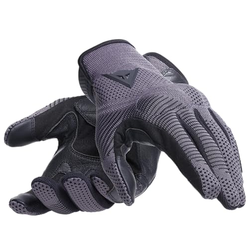 Dainese Argon Gloves, Guanti da Moto in Tessuto Knit con Protezioni sulle Nocche, Chiusura a Strappo, Compatibilità Touch Screen, Guanti Moto da Uomo XXL, Antracite