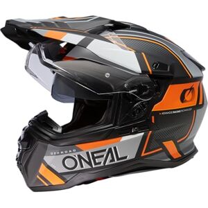 O'NEAL Casco moto Enduro Touring Adventure Street Good Fit, Pinlock & Bluetooth abilitato, visiera solare integrata, ECE 22.06 D-SRS Helmet SQUARE V.23 Adulto Nero Grigio Arancione XL O'NEAL Casco moto Enduro Touring Adventure Street Good Fit, Pinlock & Bluetooth abilitato, visiera solare integrata, ECE 22.06 D-SRS Helmet SQUARE V.23 Adulto Nero Grigio Arancione XL