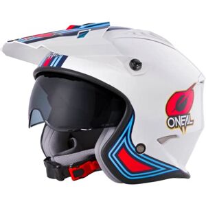O'NEAL Casco Moto Enduro Adventure Street Standard di sicurezza ECE 22.05, Guscio ABS, Visiera solare integrata Casco Volt MN1 Adulto Bianco Rosso Blu Taglia L O'NEAL Casco Moto Enduro Adventure Street Standard di sicurezza ECE 22.05, Guscio ABS, Visiera solare integrata Casco Volt MN1 Adulto Bianco Rosso Blu Taglia L