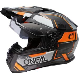 O'NEAL Casco moto Enduro Touring Adventure Street Good Fit, Pinlock & Bluetooth abilitato, visiera solare integrata, ECE 22.06 D-SRS Helmet SQUARE V.23 Adulto Nero Grigio Arancione XXL O'NEAL Casco moto Enduro Touring Adventure Street Good Fit, Pinlock & Bluetooth abilitato, visiera solare integrata, ECE 22.06 D-SRS Helmet SQUARE V.23 Adulto Nero Grigio Arancione XXL