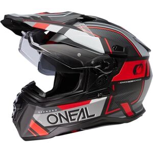 O'NEAL Casco moto Enduro Touring Adventure Street Good Fit, Pinlock & Bluetooth abilitato, visiera solare integrata, ECE 22.06 D-SRS Helmet SQUARE V.23 Adulto Nero Grigio Rosso XL O'NEAL Casco moto Enduro Touring Adventure Street Good Fit, Pinlock & Bluetooth abilitato, visiera solare integrata, ECE 22.06 D-SRS Helmet SQUARE V.23 Adulto Nero Grigio Rosso XL