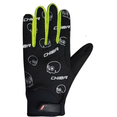 Rio Unisex Bones Guanti Black/Neon Yellow XS Rio Unisex Bones Guanti Black/Neon Yellow XS