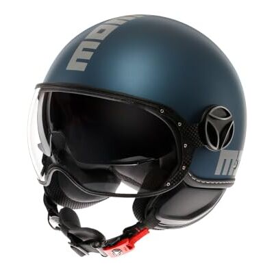 MOMO Design Momodesign-FGTR EVO E2206 Casco Demi Jet Unisex da Moto Urbano con Visierino Solare MOMO Design Momodesign-FGTR EVO E2206 Casco Demi Jet Unisex da Moto Urbano con Visierino Solare