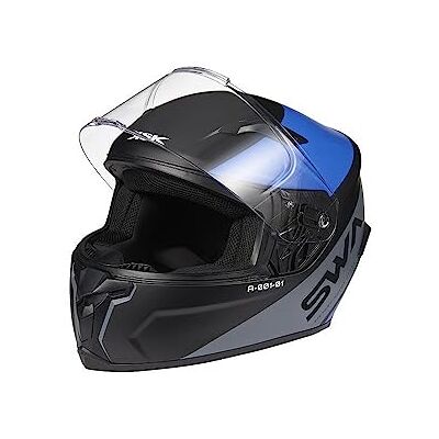 KSK Casque Intégral SWA, Casco automobilistico Unisex-Adulto, Blu, M (57-58 cm) KSK Casque Intégral SWA, Casco automobilistico Unisex-Adulto, Blu, M (57-58 cm)
