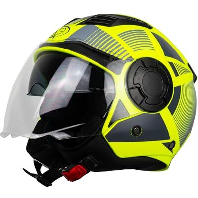 Casco Moto Jet One - ALFA 2.0 - Giallo Fluo - Casco Casco Moto Jet One - ALFA 2.0 - Giallo Fluo - Casco