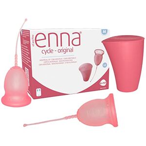 enna Cycle "M"- 2 COPPETTA Mestruale + CONTENITORE per la STERILIZZAZIONE /FDA Approvata /3 TAGLIE / SILICONE di grado MEDICALE enna Cycle "M"- 2 COPPETTA Mestruale + CONTENITORE per la STERILIZZAZIONE /FDA Approvata /3 TAGLIE / SILICONE di grado MEDICALE
