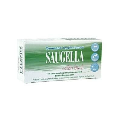 Saugella Tampons hygièniques cotton touch mini boîte de 16 tampons Saugella Tampons hygièniques cotton touch mini boîte de 16 tampons