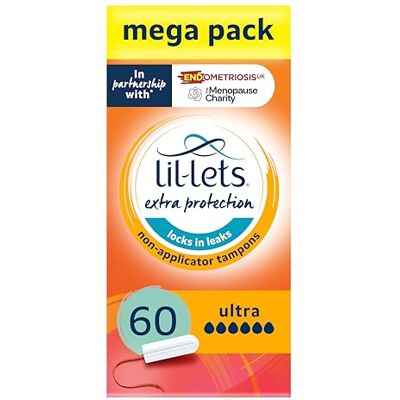 Lil-Lets - Non-Applicator Ultra Tampons - Ultra - Tamponi Lil-Lets - Non-Applicator Ultra Tampons - Ultra - Tamponi