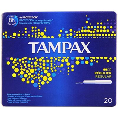Tampax – Regular – Tamponi con applicatore – 20 pezzi Tampax – Regular – Tamponi con applicatore – 20 pezzi