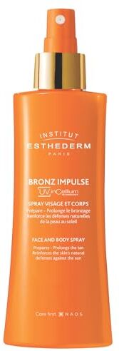 Institut Esthederm Bronz Impulse Spray Viso e Corpo Prepara, Prolunga l’Abbronzatura e Rafforza le Difese Naturali della Pelle Senza Filtro né Schermo Spray 150 ml