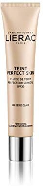 Lierac Teint Perfect Skin Fondotinta Fluido con Acido Ialuronico, per Tutti i Tipi di Pelle, 01 Beige Chiaro, 30 ml