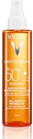 Vichy Capital Soleil Cell Protect Olio Invisibile Protezione SPF50+, 200ml