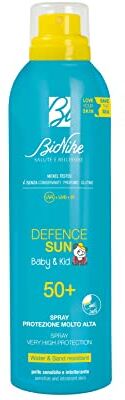 Bionike Defence Sun Baby & Kid Spray Solare SPF 50+ per la Pelle delicata dei Bambini, Protegge e Ripara la Pelle, Waterproof 200 ml