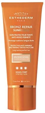 Institut Esthederm Bronz Repair Sunkissed Protezione Solare Colorata Antirughe Tonicità Tonalità Dorata Naturale Ottimizzazione dell’Abbronzatura Naturale Sole Forte Tubetto 50 ml