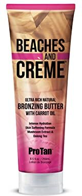 Pro Tan Beaches and Cream Burro abbronzante naturale ultra ricco con olio di carota