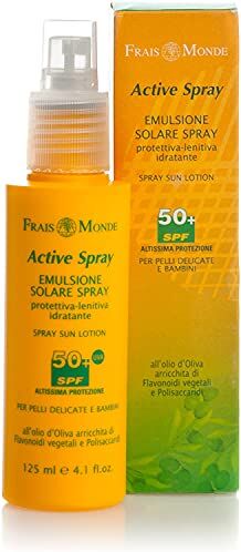 Frais Monde Active Spray Ultra Fluid Spray Protezione Solare, SPF 50 + 125 gr