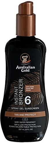 Australian Gold SPF 6 SPRAY GEL WITH BRONZER 237ML