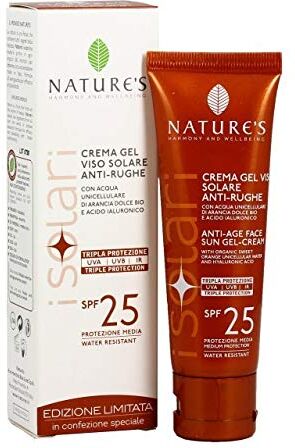 Nature's Solari Crema Gel Viso Solare Anti-Age 50 ml