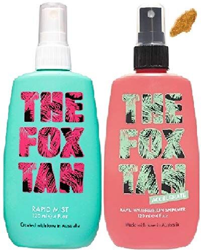 Fox , spray abbronzante rapido da 120 ml e spray abbronzante  Rapid Watermelon Shimmer, 120 ml (etichetta in lingua italiana non garantita)