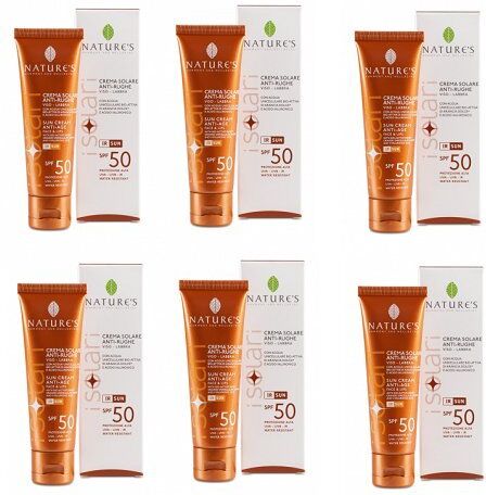 Nature's SOLARE ANTIRUGHE SPF50 VISO 6 CONFEZIONI DA 50ML