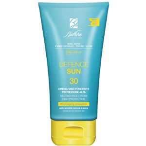 Bionike Defence Sun Crema Viso Fondente 30+, per Pelli Normali e Secche, Azione Antiossidante, Waterproof e non Appiccicosa, Tripla Fotoprotezione, 50 ml