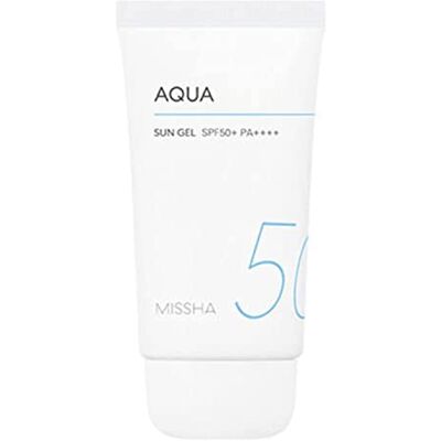 MISSHA SunCare di , gel solare Aqua, SPF50+, 50 ml, per una sicurezza totale al sole MISSHA SunCare di , gel solare Aqua, SPF50+, 50 ml, per una sicurezza totale al sole