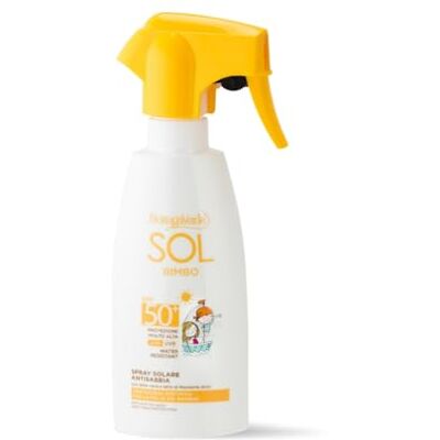 Bottega Verde Spray Solare Antisabbia SOL Bimbo SPF 50+, 250 ml, Protezione Molto Alta per Bambini, con Aloe Vera e Latte di Mandorle Dolci, Texture Leggera, Resistente all’Acqua Bottega Verde Spray Solare Antisabbia SOL Bimbo SPF 50+, 250 ml, Protezione Molto Alta per Bambini, con Aloe Vera e Latte di Mandorle Dolci, Texture Leggera, Resistente all’Acqua