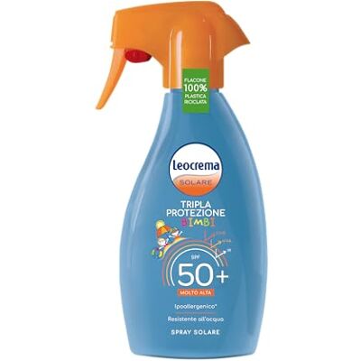Leocrema Solare Bimbi Latte Spray SPF 50 - Spray Solare Idratante per Bambini Leocrema Solare Bimbi Latte Spray SPF 50 - Spray Solare Idratante per Bambini