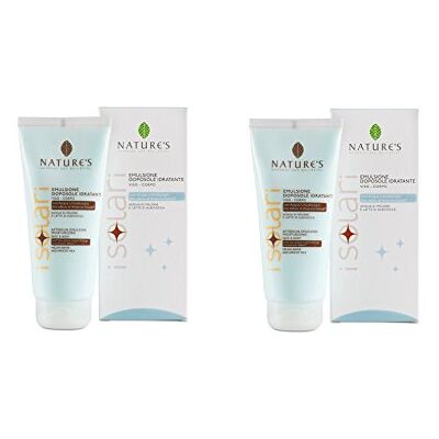 Nature's I SOLARI EMULSIONE DOPOSOLE 2 CONFEZIONI DA 200 ML idratante per viso e corpo, esalta l'abbronzatura Nature's I SOLARI EMULSIONE DOPOSOLE 2 CONFEZIONI DA 200 ML idratante per viso e corpo, esalta l'abbronzatura