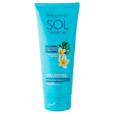 Bottega Verde SOL Tropical, Crema Doposole Corpo, 200 ml Idrata, Rinfresca e Prolunga l’Abbronzatura, con Monoï ed Estratto di Vaniglia, Nutriente, Pelle Morbida e Profumata Bottega Verde SOL Tropical, Crema Doposole Corpo, 200 ml Idrata, Rinfresca e Prolunga l’Abbronzatura, con Monoï ed Estratto di Vaniglia, Nutriente, Pelle Morbida e Profumata