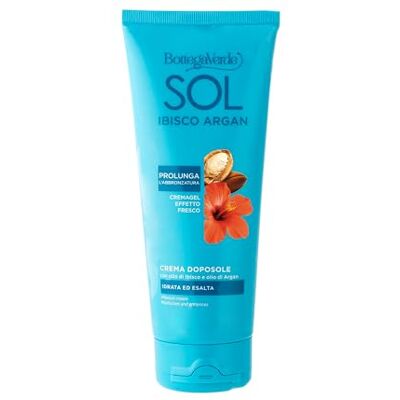 Bottega Verde SOL Ibisco Argan, Crema Doposole Corpo, 200 ml, Idrata, Rinfresca ed Esalta l'Abbronzatura Bottega Verde SOL Ibisco Argan, Crema Doposole Corpo, 200 ml, Idrata, Rinfresca ed Esalta l'Abbronzatura