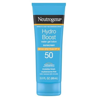 Neutrogena , Hydro Boost, Water Gel Lozione, SPF 50, 3 fl oz (88 ml) Neutrogena , Hydro Boost, Water Gel Lozione, SPF 50, 3 fl oz (88 ml)