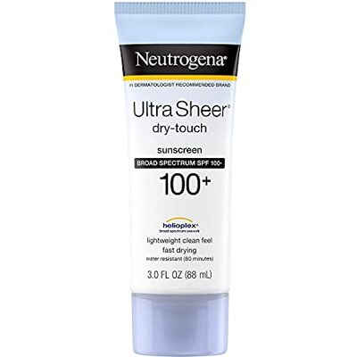 Neutrogena ultra sheer SPF # 100, tocco secco, lozione, 90 ml. Neutrogena ultra sheer SPF # 100, tocco secco, lozione, 90 ml.