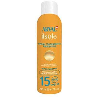 Arval Spray Protettivo Trasparente Spf 15 Bombola 200 ml Arval Spray Protettivo Trasparente Spf 15 Bombola 200 ml