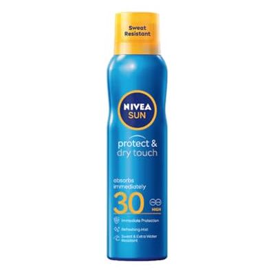 NIVEA Sun UV Dry Protect Sport SPF 30 Sunscreen Spray 200 ml – Resistente al sudore, Quick-Drying UVA/UVB Protection for Outdoor Sports & Active Lifestyle, Formula Lightweight Non-Greasy NIVEA Sun UV Dry Protect Sport SPF 30 Sunscreen Spray 200 ml – Resistente al sudore, Quick-Drying UVA/UVB Protection for Outdoor Sports & Active Lifestyle, Formula Lightweight Non-Greasy