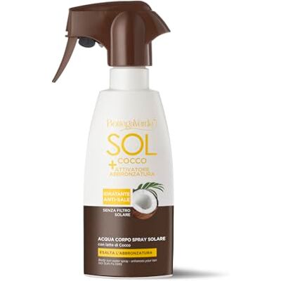 Bottega Verde SOL Cocco, Acqua Corpo Spray Attivatore Abbronzatura 200 ml, Idratante e Rinfrescante, Effetto Anti-Sale, con Latte di Cocco, Carota e Papaya, Esalta l’Abbronzatura, No Filtri Solari Bottega Verde SOL Cocco, Acqua Corpo Spray Attivatore Abbronzatura 200 ml, Idratante e Rinfrescante, Effetto Anti-Sale, con Latte di Cocco, Carota e Papaya, Esalta l’Abbronzatura, No Filtri Solari