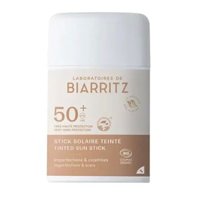 Laboratoires de Biarritz Laboratori di Biarritz Stick solare tinto SPF50+ Certificato Bio Protegge e camoufle Imperfetions & Cicatrice 12 gr Made in France Laboratoires de Biarritz Laboratori di Biarritz Stick solare tinto SPF50+ Certificato Bio Protegge e camoufle Imperfetions & Cicatrice 12 gr Made in France