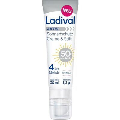 Ladival SPF 50+ Crema & Stick Solare - Viso e Labbra Ladival SPF 50+ Crema & Stick Solare - Viso e Labbra