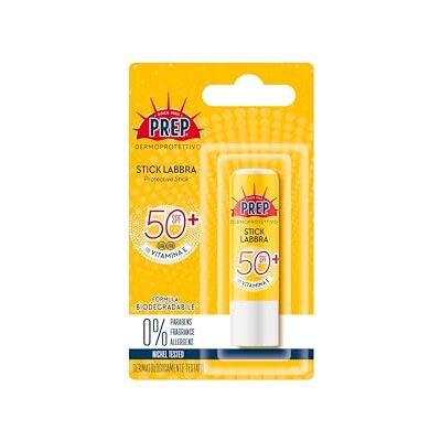 PREP , Stick Labbra Burrocacao Protezione Solare SPF50+, per Pelli Sensibili Formula Biodegradabile, Dermatologicamente Testata, Con Vitamina E, Senza Parabeni , Fragranza senza Allergeni PREP , Stick Labbra Burrocacao Protezione Solare SPF50+, per Pelli Sensibili Formula Biodegradabile, Dermatologicamente Testata, Con Vitamina E, Senza Parabeni , Fragranza senza Allergeni