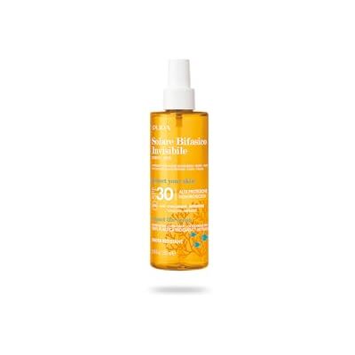 Pupa , Protezione Solare Bifasico Invisibile SPF 30 Corpo e Viso Con Vitamina E, Water Resistant, Protezione Completa dai Raggi UVA, UVB e UVA Lunghi (SPF 30, 200 ml) Pupa , Protezione Solare Bifasico Invisibile SPF 30 Corpo e Viso Con Vitamina E, Water Resistant, Protezione Completa dai Raggi UVA, UVB e UVA Lunghi (SPF 30, 200 ml)