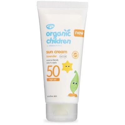 Green People Crema Solare per Bambini SPF50 Lavanda, 100ml Protezione Solare Naturale e Biologica per Bambini, Resistente all'Acqua, Sicura per i Reef, Bambini da 6 Mesi+ Green People Crema Solare per Bambini SPF50 Lavanda, 100ml Protezione Solare Naturale e Biologica per Bambini, Resistente all'Acqua, Sicura per i Reef, Bambini da 6 Mesi+