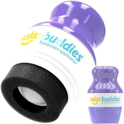 Solar Buddies Applicatore di Crema Solare – Viola – Ricaricabile a Sfera con Spugna per Creme Solari e Lozioni – Per Bambini, Adulti e Famiglie – Capacità 100 ml – Perfetto per Viaggi Solar Buddies Applicatore di Crema Solare – Viola – Ricaricabile a Sfera con Spugna per Creme Solari e Lozioni – Per Bambini, Adulti e Famiglie – Capacità 100 ml – Perfetto per Viaggi