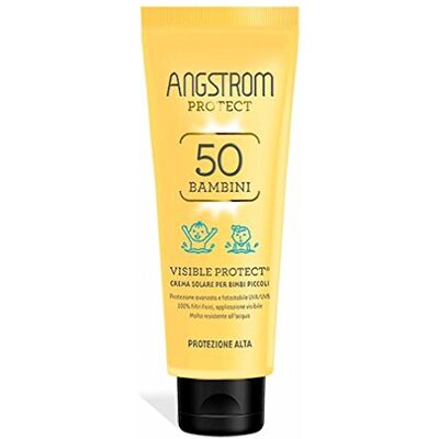 ANGSTROM Visible Protect Crema Solare per Bambini piccoli (SPF 50), Protezione Fotostabile UVA/UVB, Per un'Abbronzatura Ottima, Resistente all'Acqua, 125 ml ANGSTROM Visible Protect Crema Solare per Bambini piccoli (SPF 50), Protezione Fotostabile UVA/UVB, Per un'Abbronzatura Ottima, Resistente all'Acqua, 125 ml