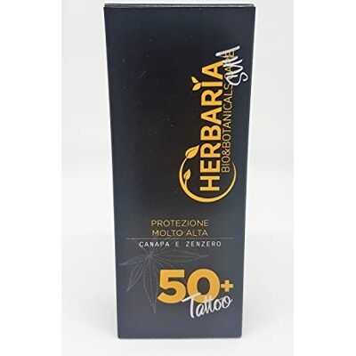 Sun CREMA ABBRONZANTE E PROTETTIVA VISO CORPO PROTEZIONE MOLTO ALTA CANAPA E ZENZERO SPF 50+ INDICATA PER TATTOO 50 ML Sun CREMA ABBRONZANTE E PROTETTIVA VISO CORPO PROTEZIONE MOLTO ALTA CANAPA E ZENZERO SPF 50+ INDICATA PER TATTOO 50 ML