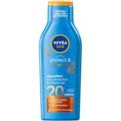 NIVEA Sun Protect and Bronze, Crema solare, SPF 20 200 ml NIVEA Sun Protect and Bronze, Crema solare, SPF 20 200 ml