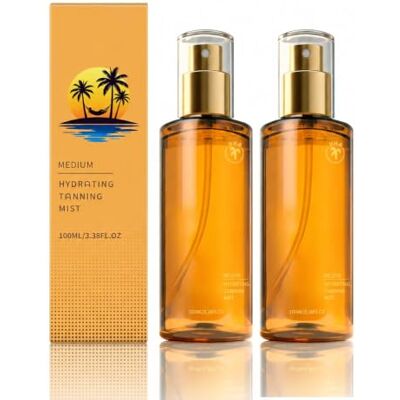 Generic Spray autoabbronzante corpo e viso, spray idratante autoabbronzante, abbronzatura uniforme e duratura, formula non appiccicosa, resistente ad acqua e sudore Generic Spray autoabbronzante corpo e viso, spray idratante autoabbronzante, abbronzatura uniforme e duratura, formula non appiccicosa, resistente ad acqua e sudore